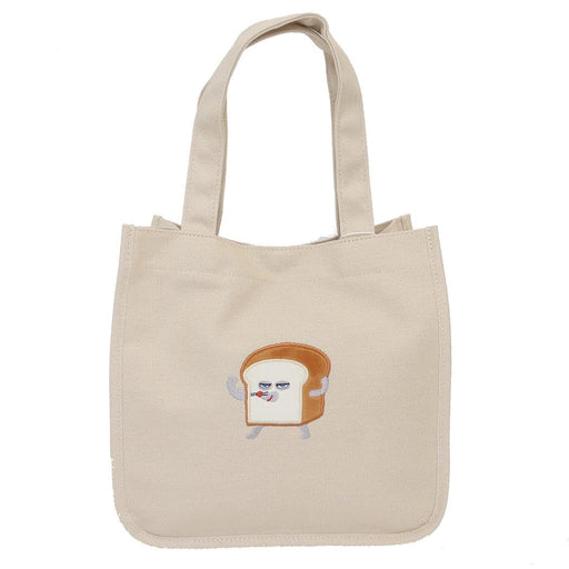 Marimocraft Bread Thief Beige Tote Bag - Stylish and Spacious Handbag-Kiichin - The #1 Place for Japanese Goods in Your Hand!