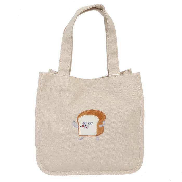Marimocraft Bread Thief Beige Tote Bag - Stylish and Spacious Handbag-Kiichin - The #1 Place for Japanese Goods in Your Hand!