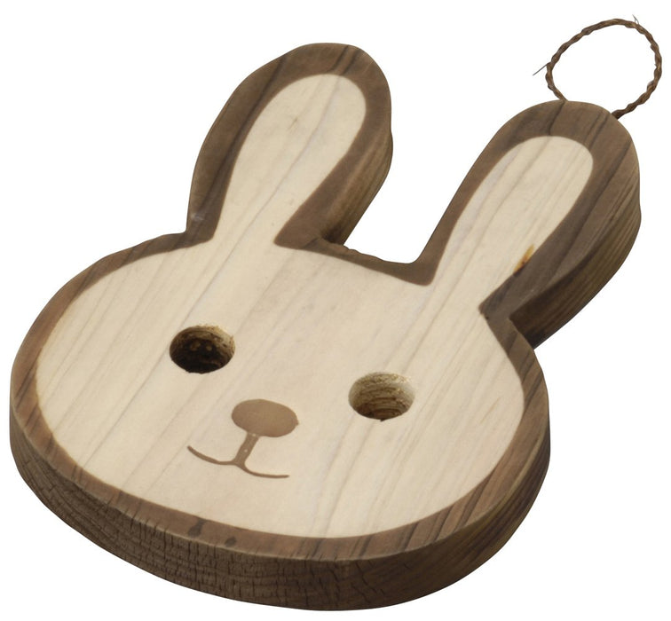 Santo Burnt Cedar Pot Holder Brown 14x19cm Rabbit Design Made in Japan-Kiichin - The #1 Place for Japanese Goods in Your Hand!