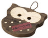 Santo Burnt Cedar Pot Holder for Earthen Pots Owl Design 14.5x14cm Japan Brown-Kiichin - The #1 Place for Japanese Goods in Your Hand!