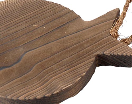 Santo Burnt Cedar Pot Stand for Earthen Pots Brown 15x18cm Fish Design-Kiichin - The #1 Place for Japanese Goods in Your Hand!