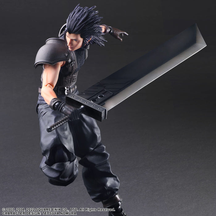 Square Enix Crisis Core FFVII Zack Fair Soldier Play Arts Kai 人偶