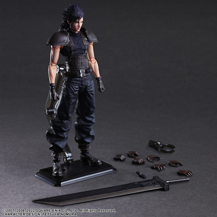 Square Enix 核心危机 FFVII 扎克·费尔士兵 Play Arts Kai 人偶