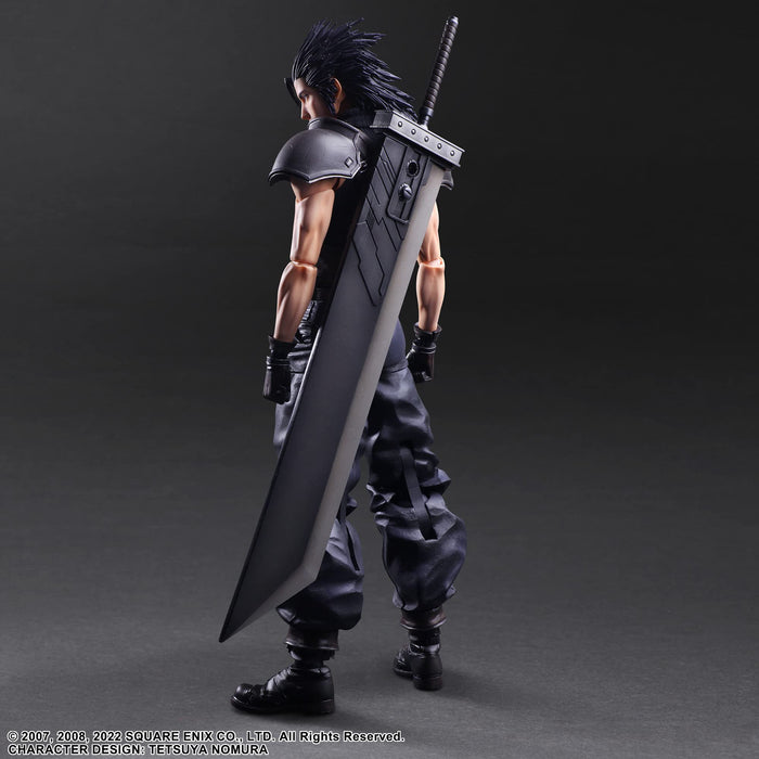 Square Enix Crisis Core FFVII Zack Fair Soldier Play Arts Kai 人偶