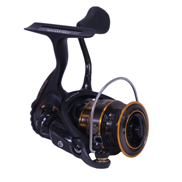 daiwa bg reel singapore 1500 Spinning Black Durable Performance Fishing Reel Gomexus Carbon Handle with because its unique shape bass jig Pound test:25 lb.