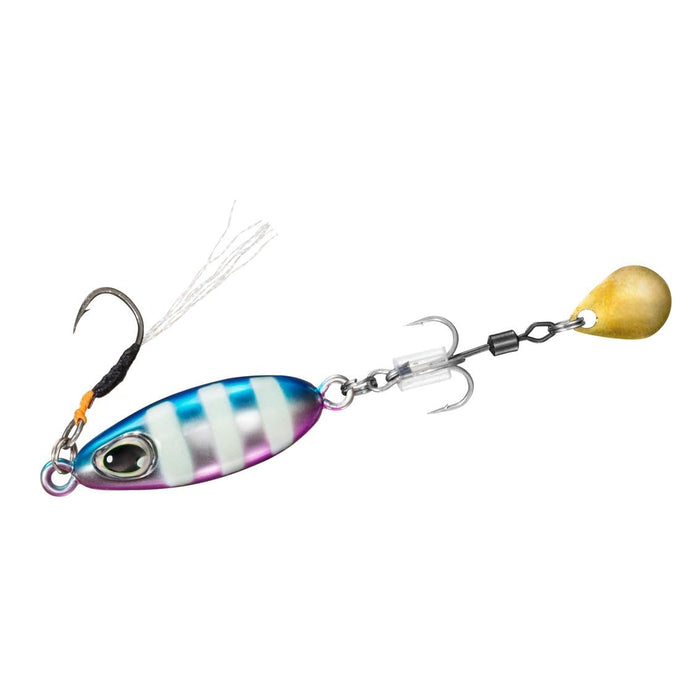 Daiwa Blade Jig Teardrop Spin 10G Blue Pink Zebra - High Performance Fishing Jig