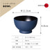 Daiwa 400Ml Blue Nordic Modern Bowl Dishwasher & Microwave Safe Japan Made-Kiichin - The #1 Place for Japanese Goods in Your Hand!