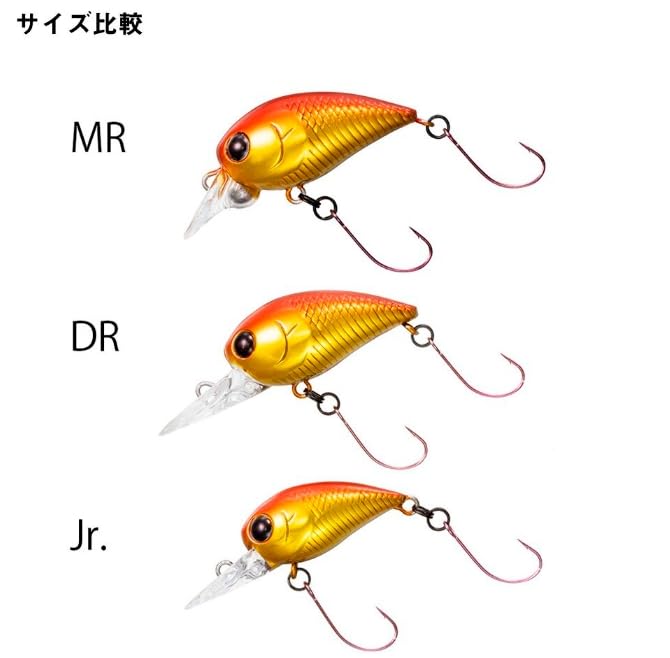 Daiwa Haze 曲柄 Hazekura 魚餌透明金色條紋蝦