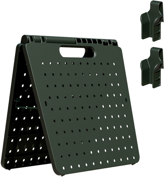 Daiwa HinGe Deep Green Camping Storage Box with Dividers and Clips Hg-1-Dg