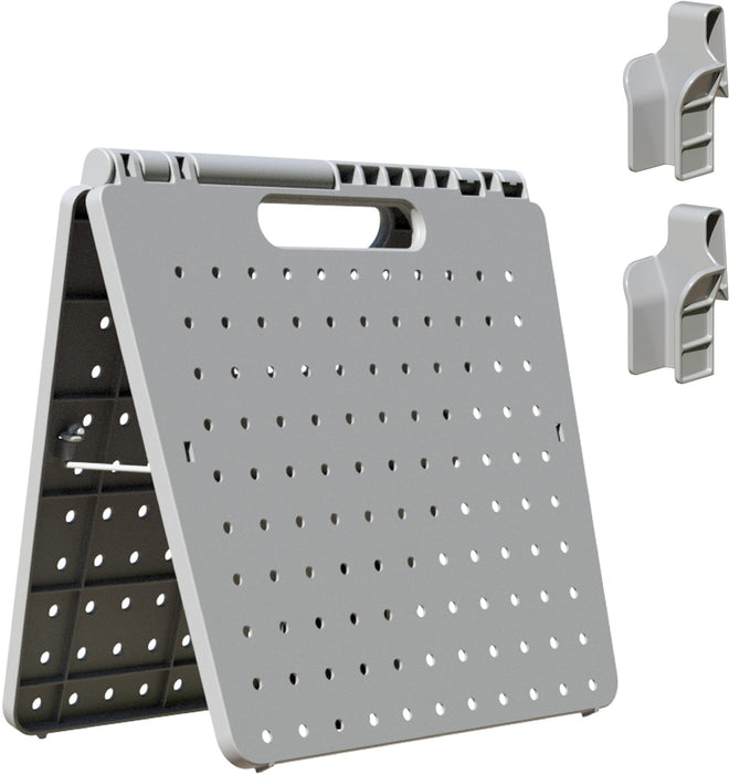 Daiwa HinGe Camping Storage Box Light Gray with Dividers and Clips Hg-1-Lgy