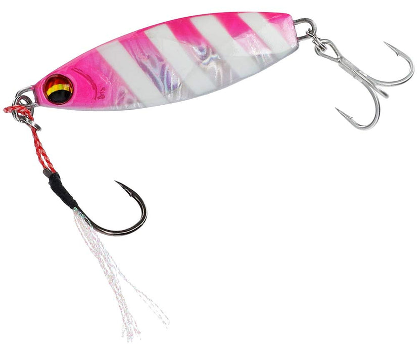 Daiwa Flat Junkie Hirametal R 30G Pink Zebra Glow Lure