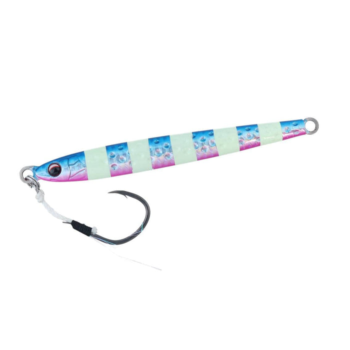 Daiwa Shore Spartan Darting Jig 125G Blue Pink Zebra Lure