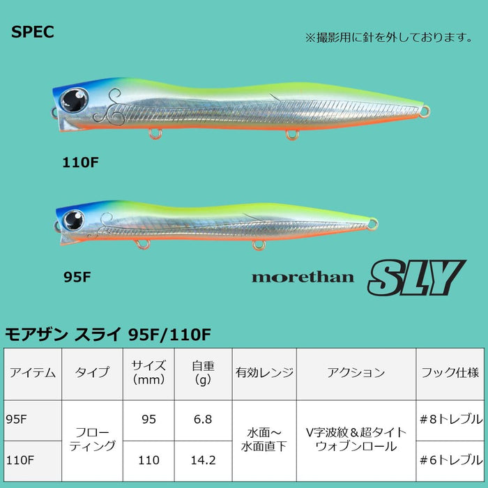 Daiwa Morethan Sly 95F Fishing Lure - Adel Tropical Flash