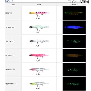 Daiwa Rockfish Lure - Moonflower Shirasu 55 Glow Pink for Horse Mackerel