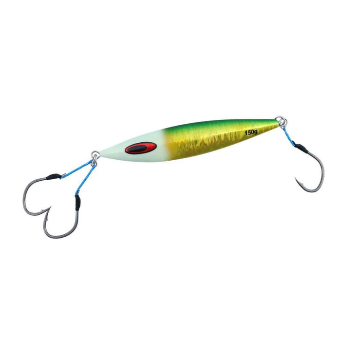 Daiwa Saltiga Jig 150G Green Gold Glow Head High-Performance Fishing Lure