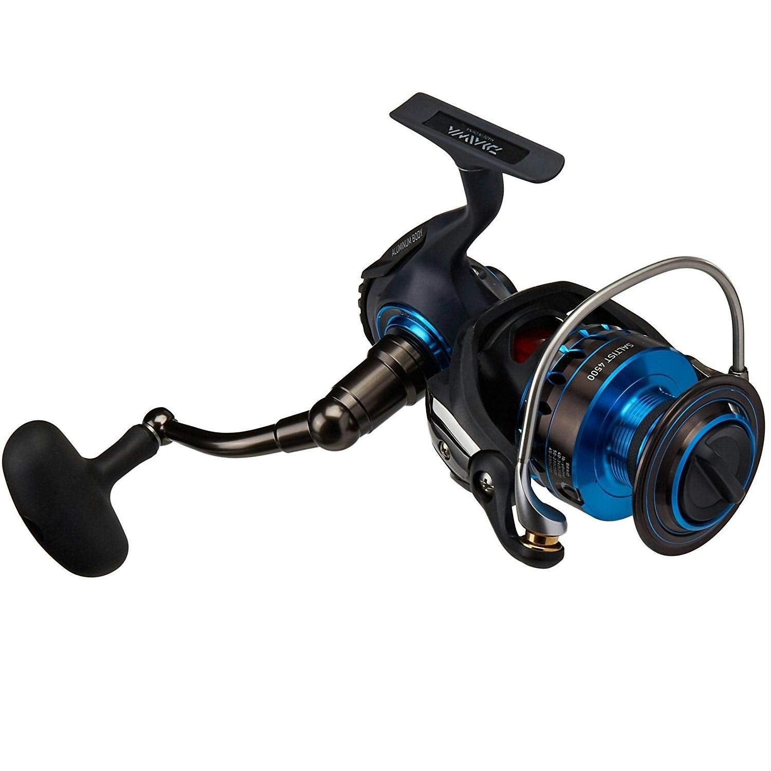 daiwa saltist 4500h Spinning Reel High Gear Ratio Fishing Reel best bass reels 2020 6600 C4 Daiwa Saltist Heavy Action Color:Frog White Belly - White Skirt
