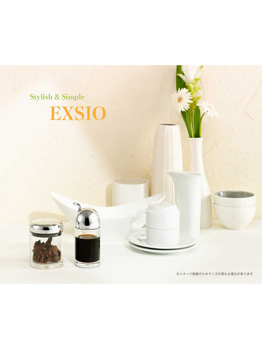 Daiwa Exio EX-3 Soy Sauce Dispenser Silver 140ml Anti-Drip Japan Made Large