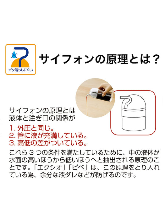 Daiwa Soy Sauce Dispenser 80ml White Matte Body Made in Japan Pipet