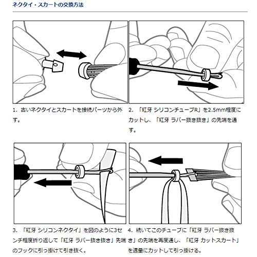 Daiwa Tairaba Kouga Bayrubber Cut Skirt Spacing Chart for Optimal Fishing