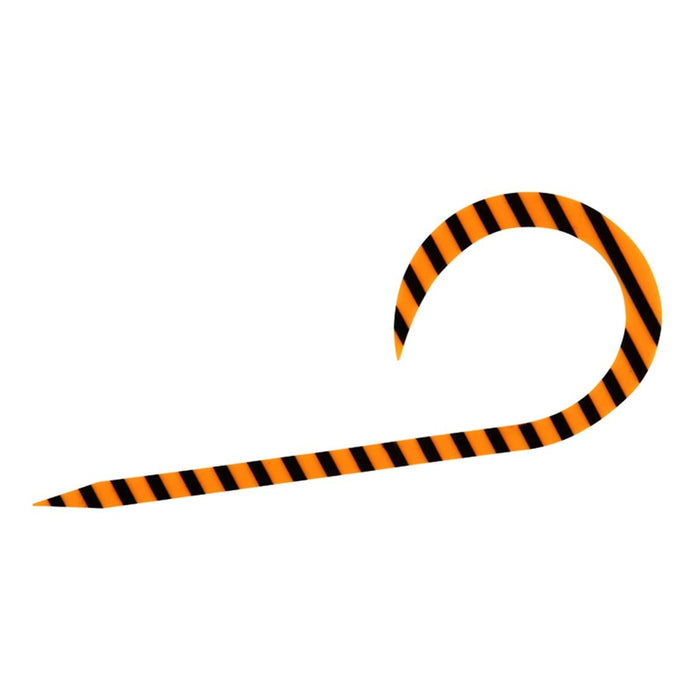 Daiwa Tairaba Silicone Necktie Single Curly Orange Zebra