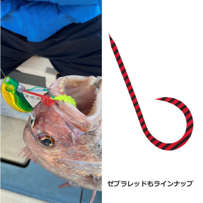 Daiwa Tairaba 硅胶领带单卷红斑马鱼饵