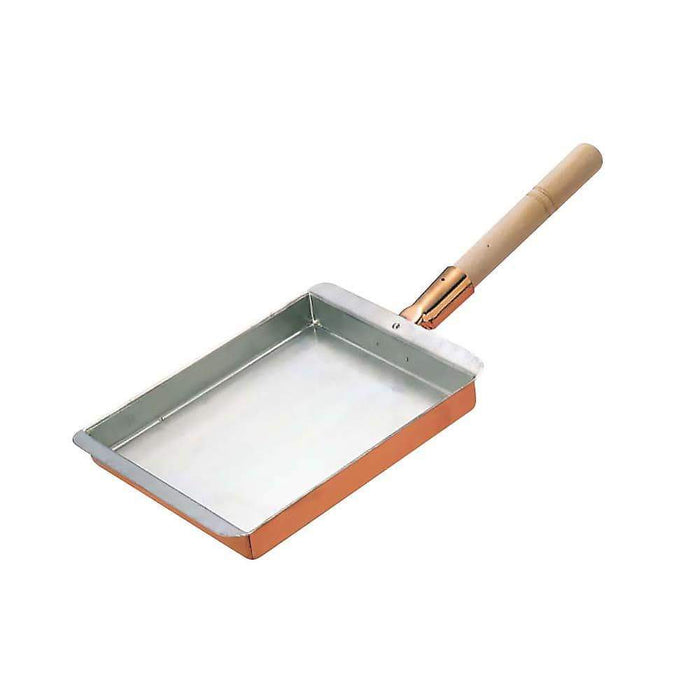Ebm Copper Tamagoyaki Kansai Style Omelette Pan - 18cm Authentic Japanese Cookware-Kiichin - The #1 Place for Japanese Goods in Your Hand!