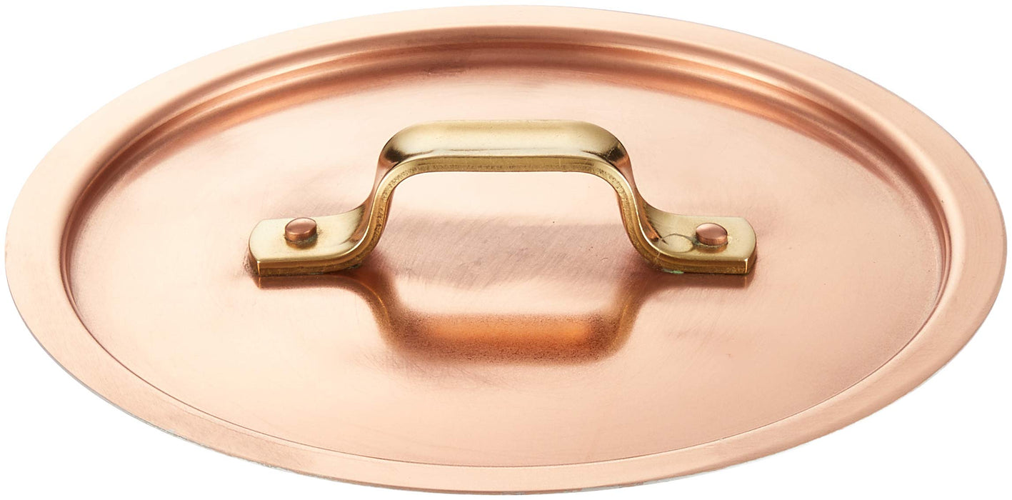 Endo Shoji 15cm Copper Brass Tin Food Pot Lid for Business Use Japan Made-Kiichin - The #1 Place for Japanese Goods in Your Hand!