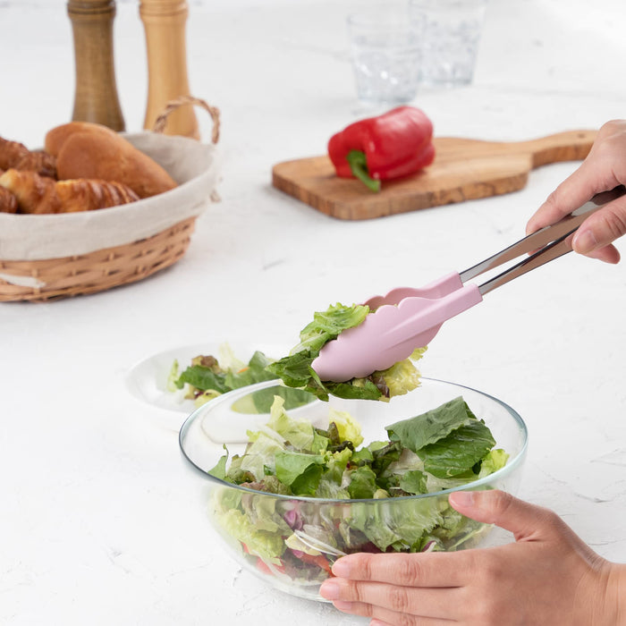 Endo Shoji Heat-Resistant Antibacterial Tongs Pink Stainless Steel Japan-Kiichin - The #1 Place for Japanese Goods in Your Hand!