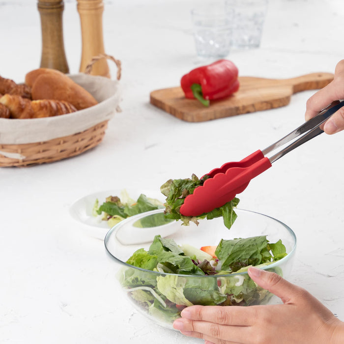 Endo Shoji Antibacterial Heat-Resistant Red Tongs Stainless Steel Japan Made-Kiichin - The #1 Place for Japanese Goods in Your Hand!