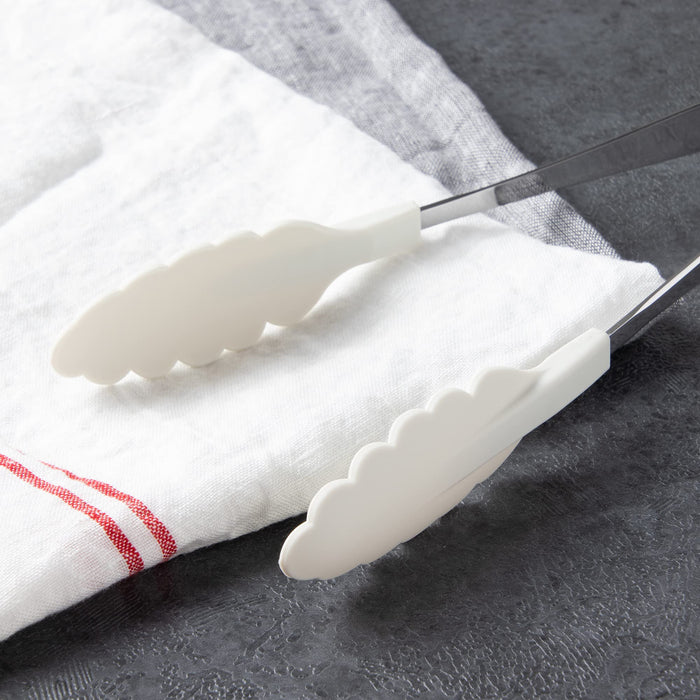 Endo Shoji Colorful Antibacterial Heat-Resistant Tongs White Stainless Steel-Kiichin - The #1 Place for Japanese Goods in Your Hand!