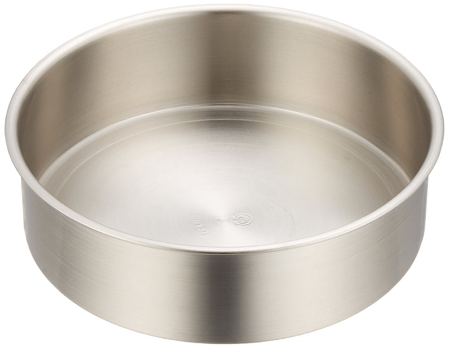 Endo Shoji 18Cm Shallow Stainless Steel Cheesecake Pan Commercial Grade-Kiichin - The #1 Place for Japanese Goods in Your Hand!
