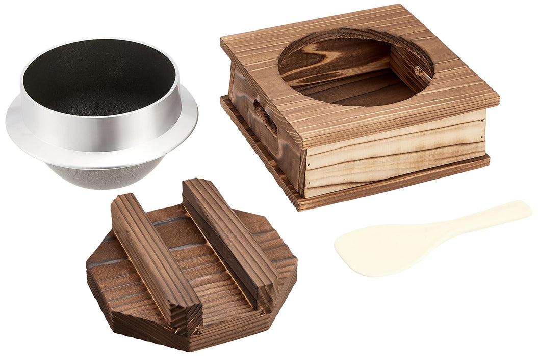 Endo Shoji Commercial Kamameshi Set Aluminum Fluorine-Coated Japan Qkm53-Kiichin - The #1 Place for Japanese Goods in Your Hand!