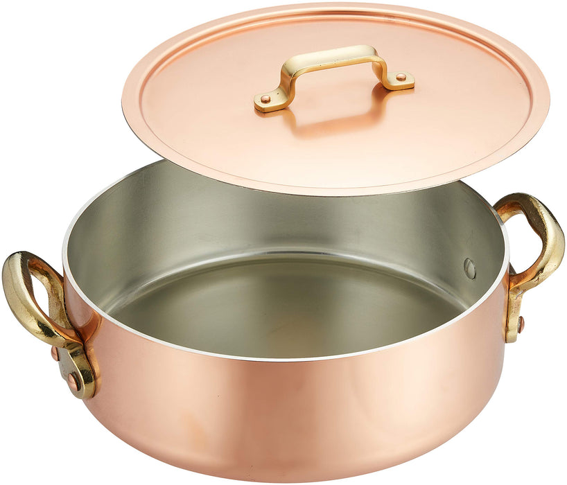 Endo Shoji Etoile 24Cm Pot Copper Brass Tin Made in Japan Commercial Use-Kiichin - The #1 Place for Japanese Goods in Your Hand!