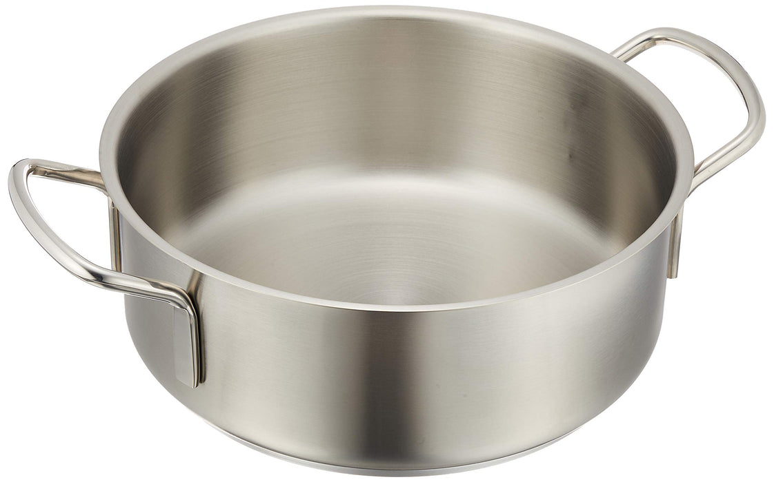 Endo Shoji 28Cm IH Compatible Stainless Steel Pot 18-8 Commercial Grade-Kiichin - The #1 Place for Japanese Goods in Your Hand!