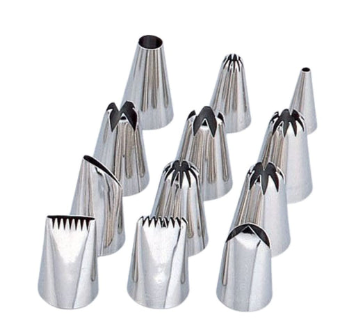 Endo Shoji Commercial Nozzle Set of 12 No.10 Stainless Steel Made in Japan-Kiichin - The #1 Place for Japanese Goods in Your Hand!