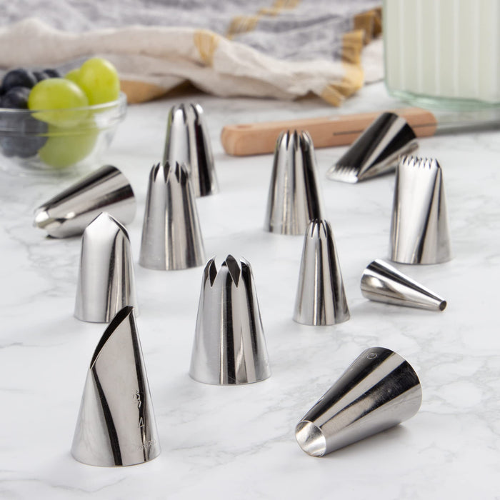 Endo Shoji Commercial Nozzle Set of 12 No.10 Stainless Steel Made in Japan-Kiichin - The #1 Place for Japanese Goods in Your Hand!