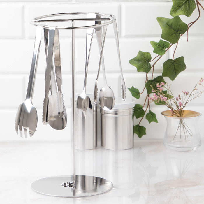 Endo Shoji Commercial Round Tong Stand 18-8 Stainless Steel Japan Made-Kiichin - The #1 Place for Japanese Goods in Your Hand!