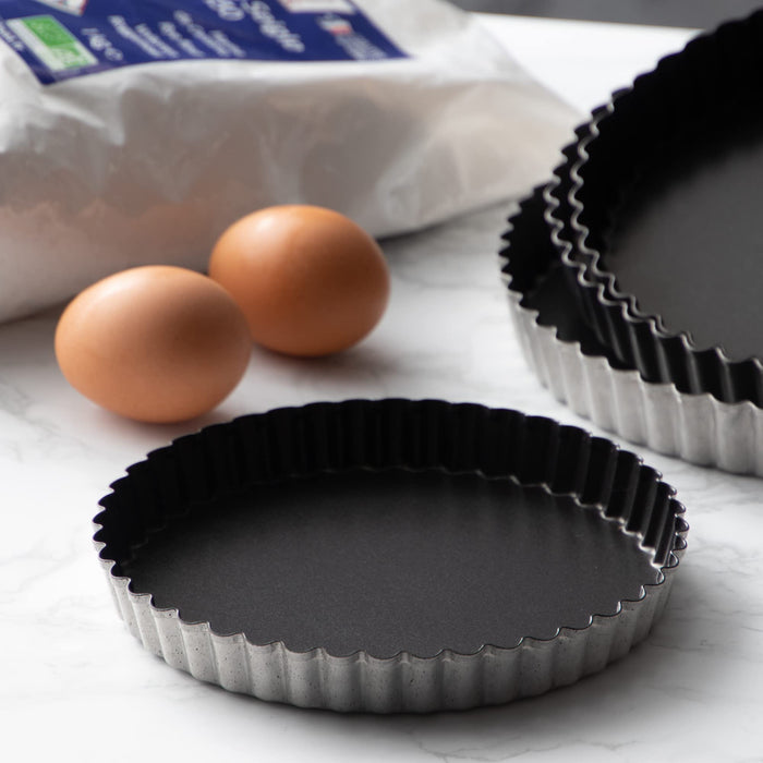 Endo Shoji 20Cm Commercial Tart Pan with Removable Bottom Made in Japan-Kiichin - The #1 Place for Japanese Goods in Your Hand!