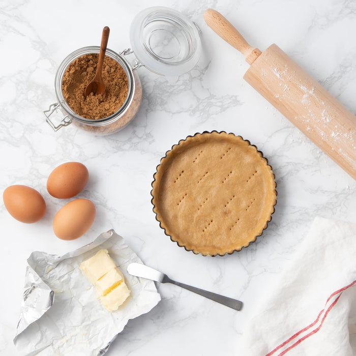 Endo Shoji 32Cm Commercial Tart Pan with Removable Bottom and 4-Coat Coating-Kiichin - The #1 Place for Japanese Goods in Your Hand!