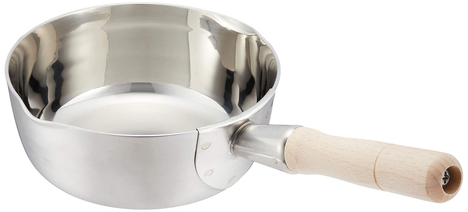 Endo Shoji 15cm Stainless Steel Yukihira Pot for Induction Cookers Japan-Made-Kiichin - The #1 Place for Japanese Goods in Your Hand!