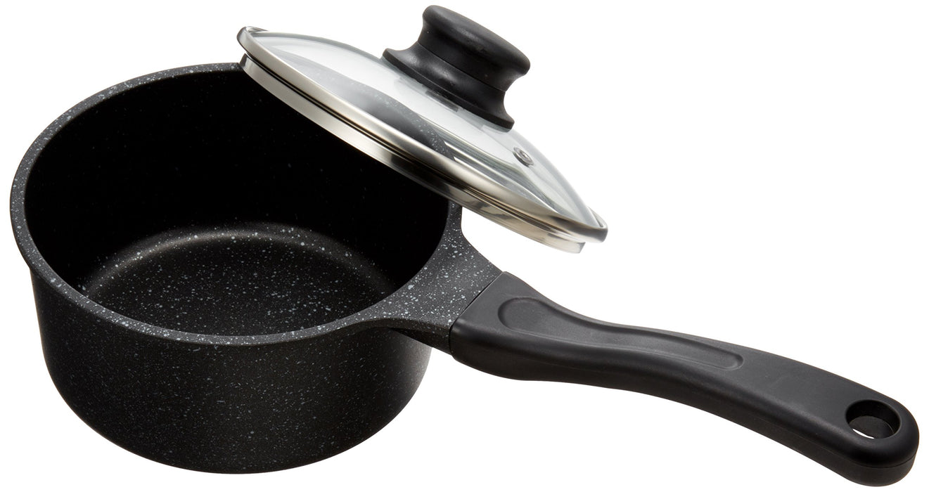 Endo Shoji 16cm Teflon Marble Coat Saucepan IH Compatible Cast Aluminum-Kiichin - The #1 Place for Japanese Goods in Your Hand!