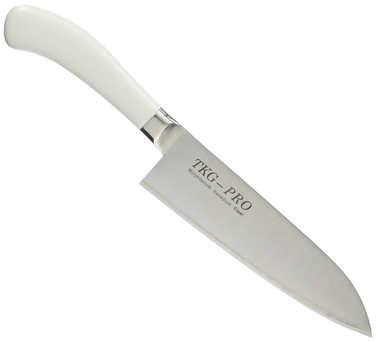 Endo Shoji Tkg-Pro Santoku Knife White Molybdenum Vanadium Steel Japan-Kiichin - The #1 Place for Japanese Goods in Your Hand!