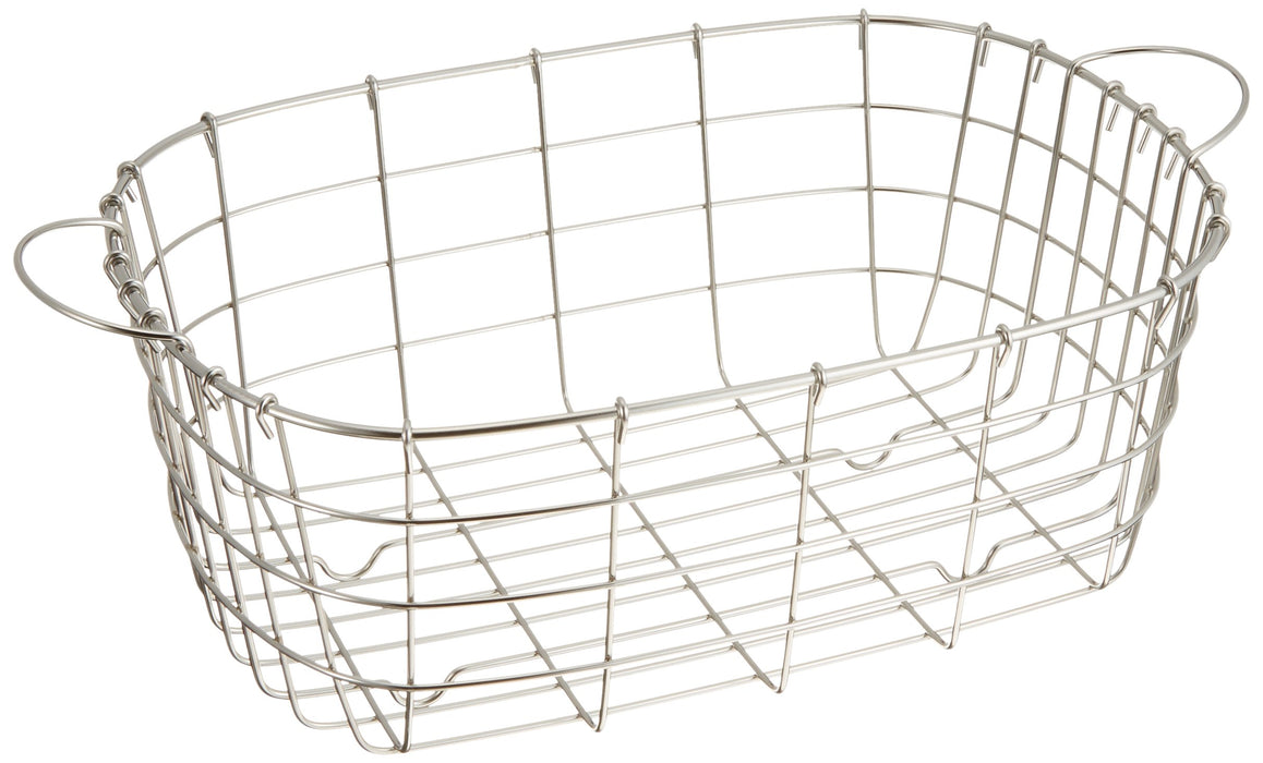 Endo Shoji Stainless Steel Oval Washing Tub Basket for Commercial Use Japan-Kiichin - The #1 Place for Japanese Goods in Your Hand!