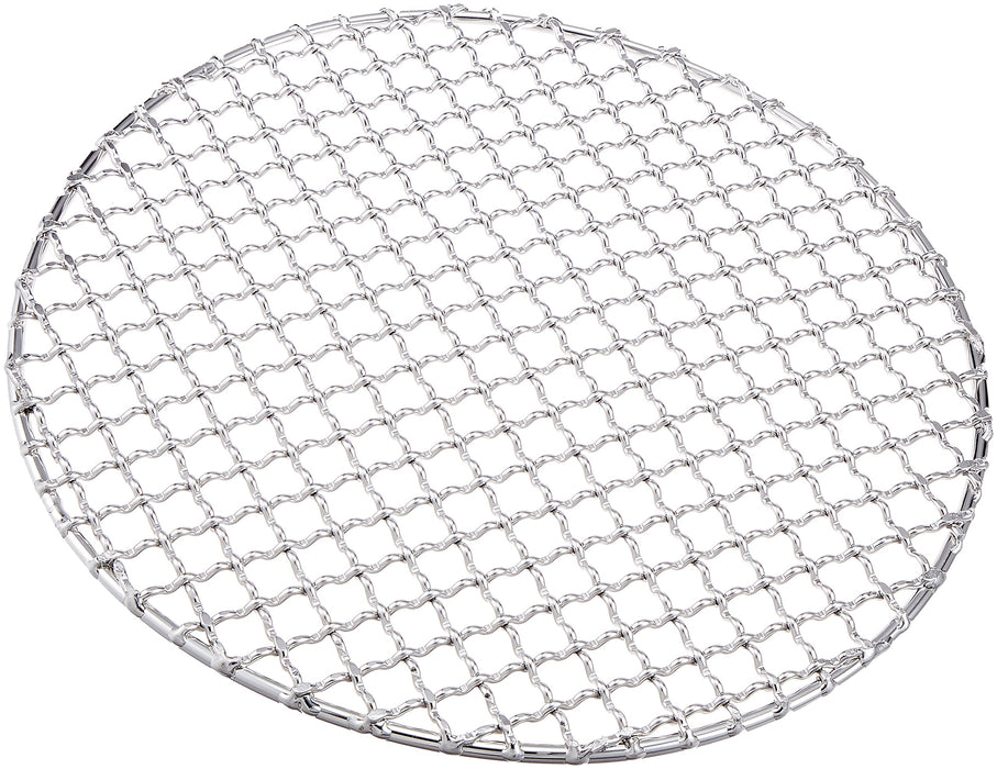 Endo Shoji 27Cm Round Grilling Net Crimp Mesh Stainless Steel Japan Made-Kiichin - The #1 Place for Japanese Goods in Your Hand!