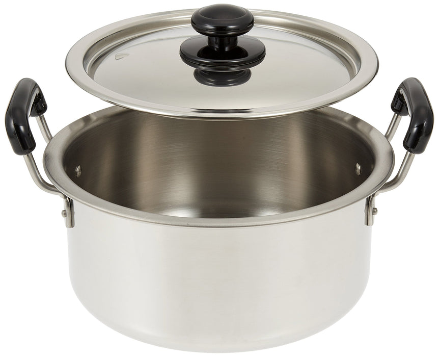 Endo Shoji 24Cm Thick Plate Pot Stainless Steel Lid Induction Safe Japan-Kiichin - The #1 Place for Japanese Goods in Your Hand!