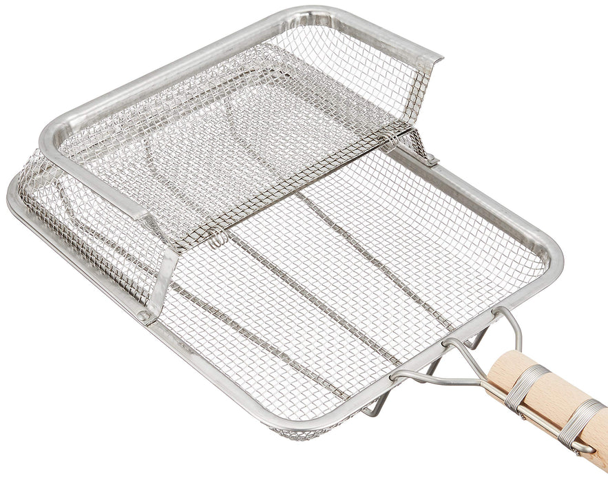 Endo Shoji Wooden Handle Ginkgo Roast Pan Large Bgv131 Professional Quality-Kiichin - The #1 Place for Japanese Goods in Your Hand!