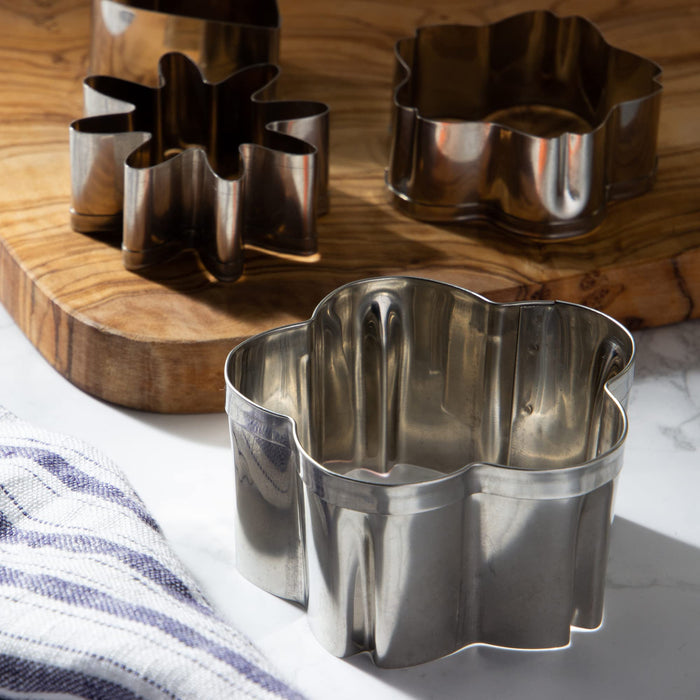 Endo Shoji Silver Cherry Blossom Large Commercial Cookie Cutter Wktw001-Kiichin - The #1 Place for Japanese Goods in Your Hand!