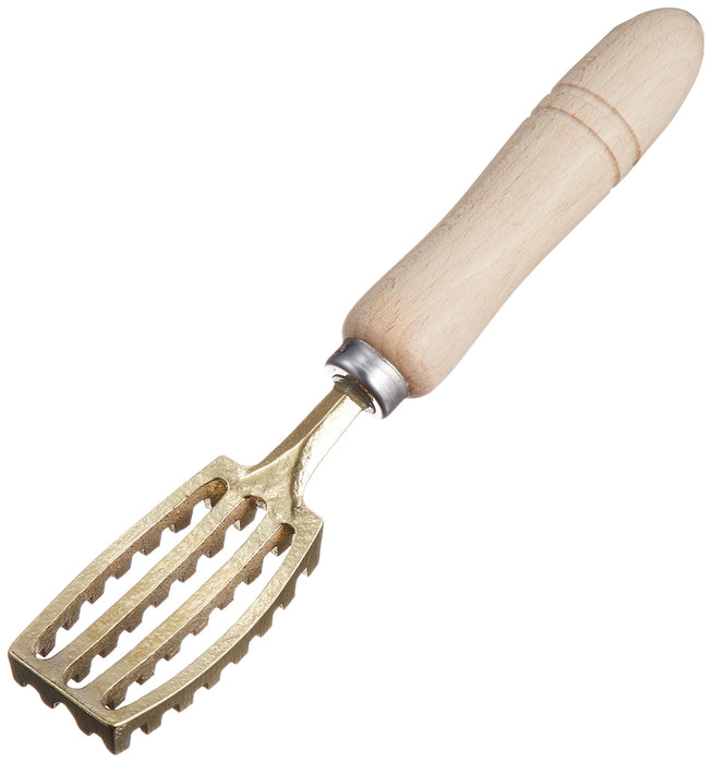 Endo Shoji Tkg 195mm Brass Scale Remover with Wooden Handle Commercial Use-Kiichin - The #1 Place for Japanese Goods in Your Hand!