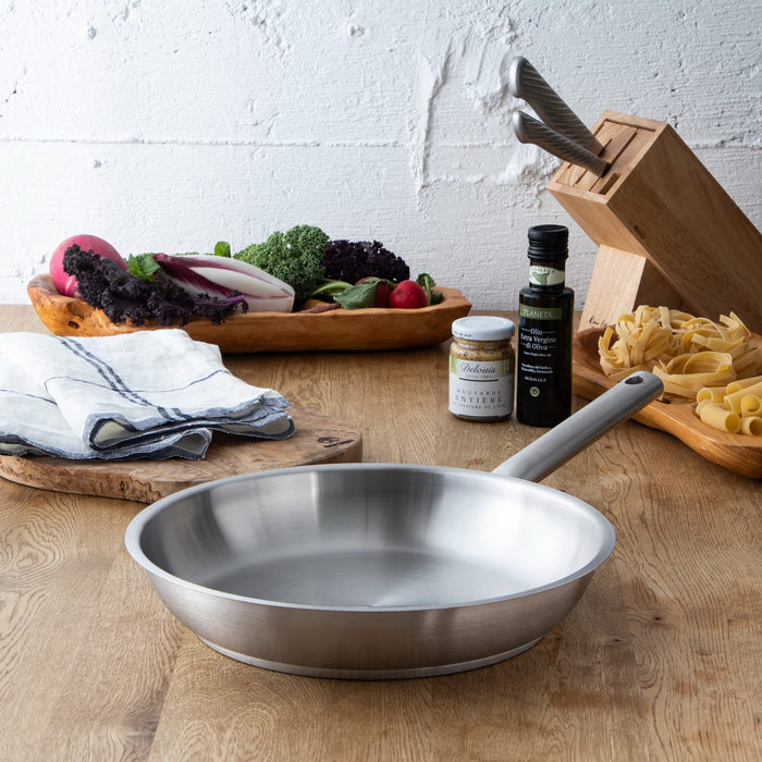 Endo Shoji Tkg 36cm Stainless Steel Frying Pan for Induction & Gas Cooking-Kiichin - The #1 Place for Japanese Goods in Your Hand!