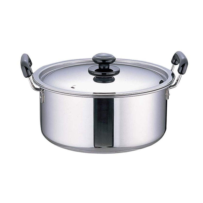 Endo Shoji Tkg 36cm Stainless Steel Two-Handled Pot Rust-Resistant IH Safe-Kiichin - The #1 Place for Japanese Goods in Your Hand!